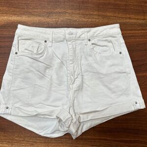 Forever 21 White Jean Shorts